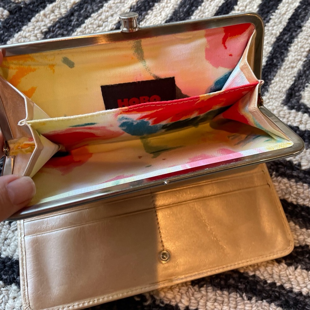 HOBO Multicolor Wallet with Gold Exterior